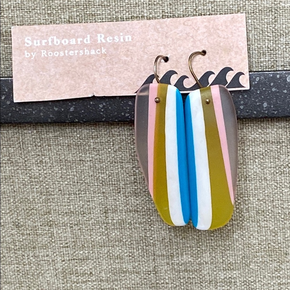 Surfboard Resin Earrings